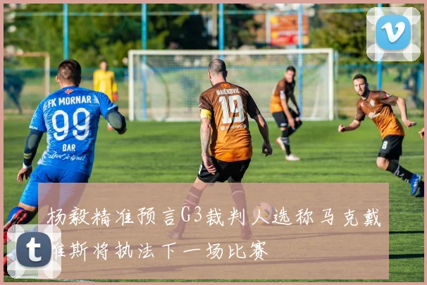 杨毅精准预言G3裁判人选称马克戴维斯将执法下一场比赛